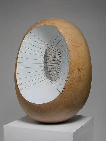 Oval Form with Strings and Color — Barbara Hepworth