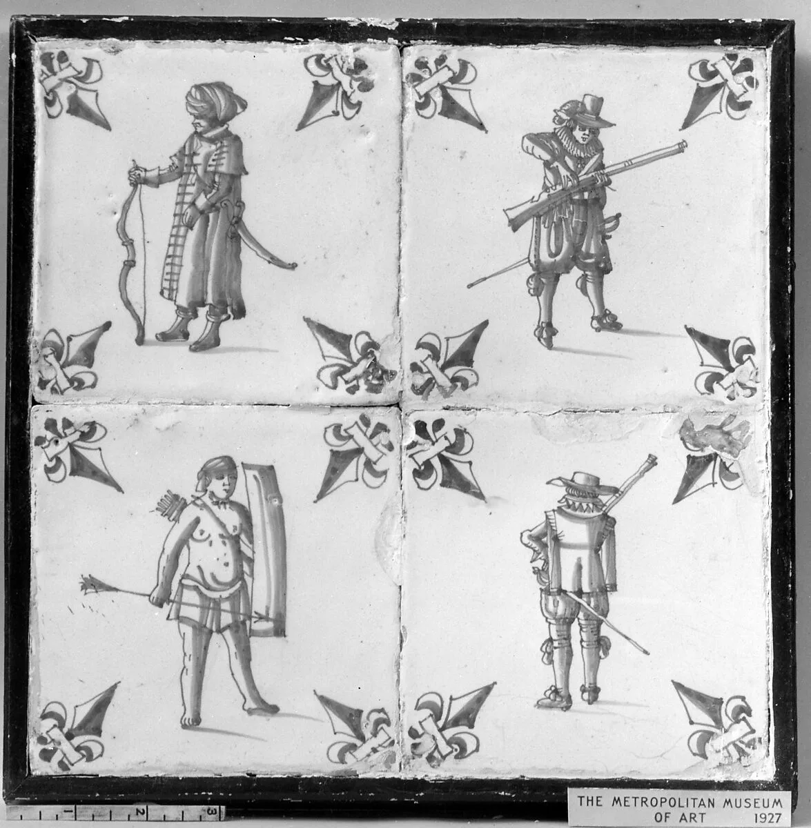 Tile (one of a set of four) — Unknown