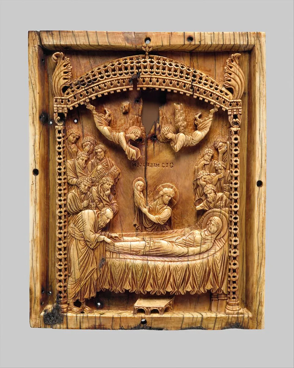 Icon with the Koimesis — Unknown