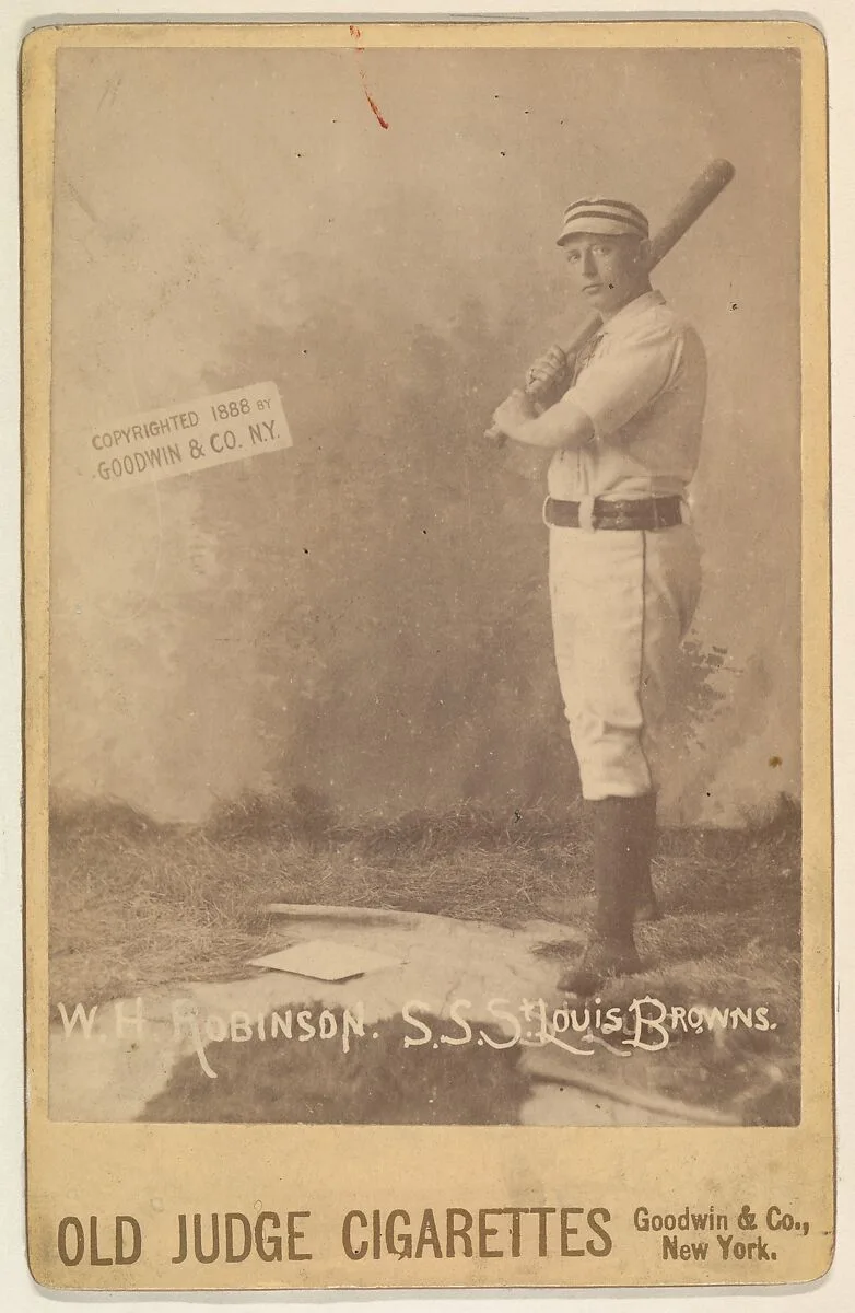 W.H. Robinson, Shortstop, St. Louis Browns, from the series Old Judge Cigarettes — Goodwin & Company