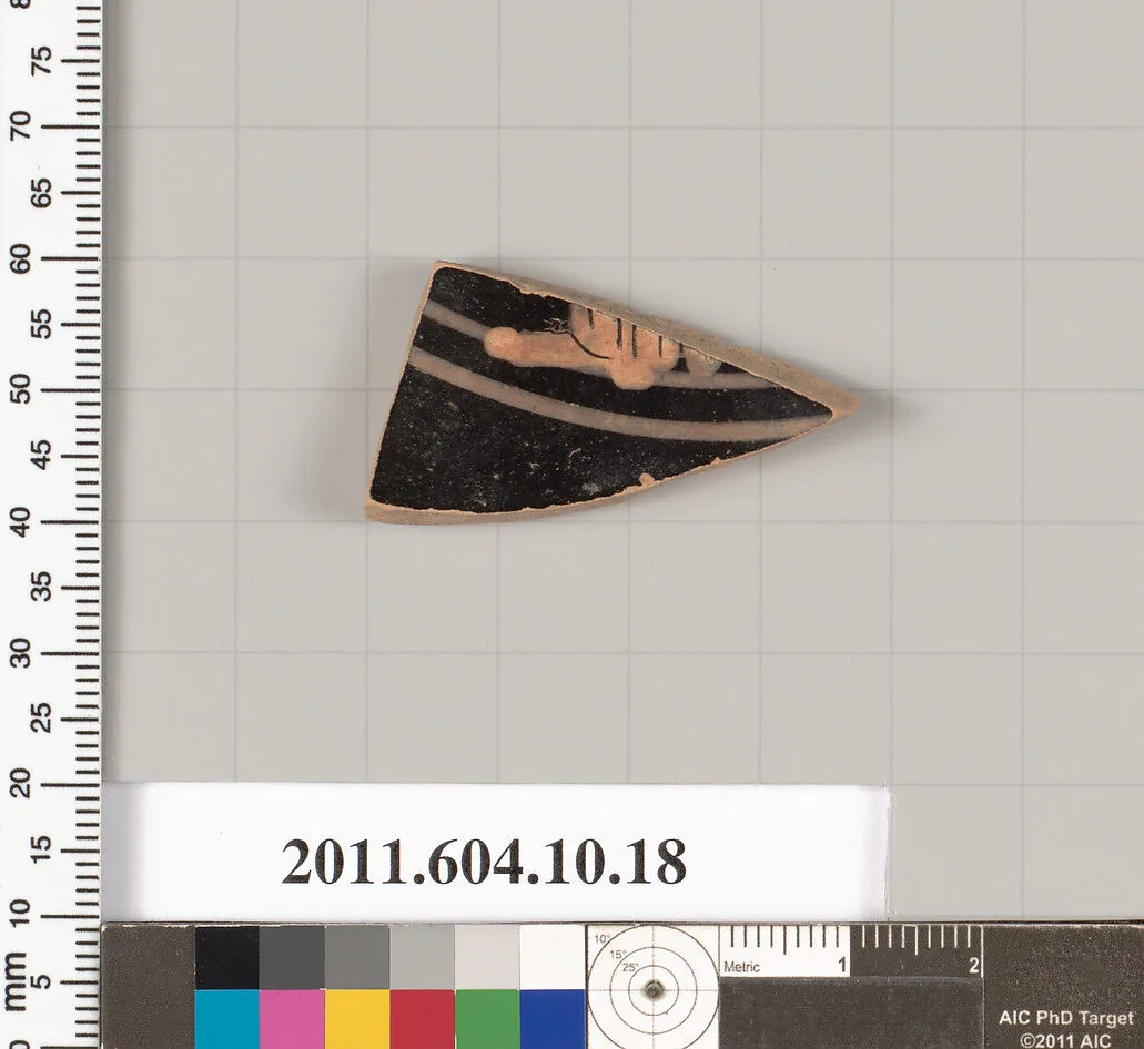 Terracotta fragment of a kylix (drinking cup) — Unknown