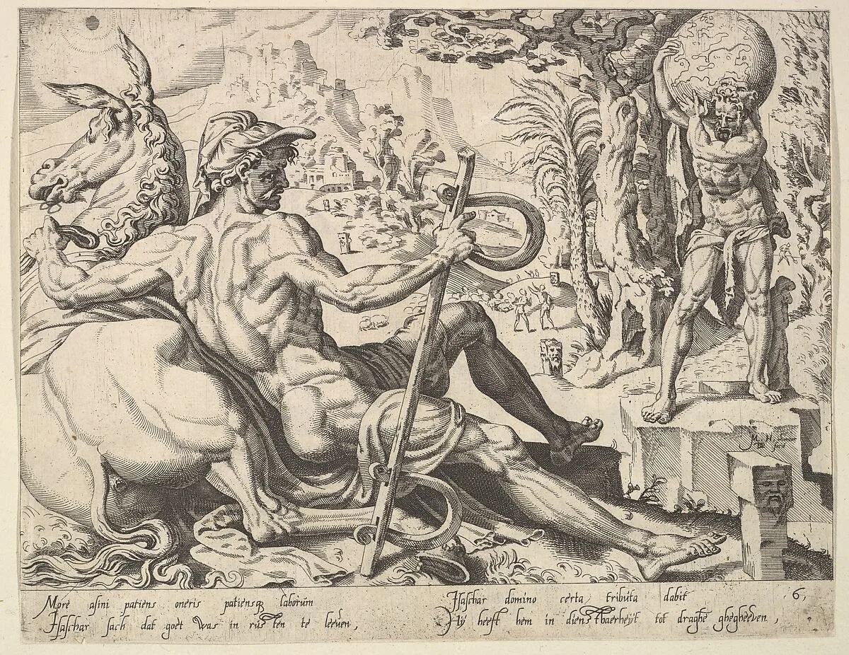 Issachar, from the series The Twelve Patriarchs — Maarten van Heemskerck|Dirck Volckertsz Coornhert