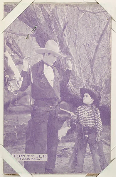 Tom Tyler from Western Stars or Scenes Exhibit Cards series (W412) — Unknown