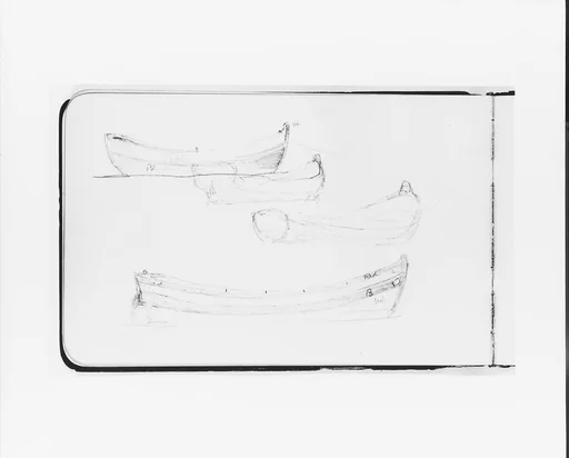 Four Rowboat Sketches (from Sketchbook)