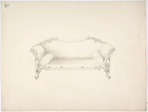 Design for a Sofa with Foliate Ornament