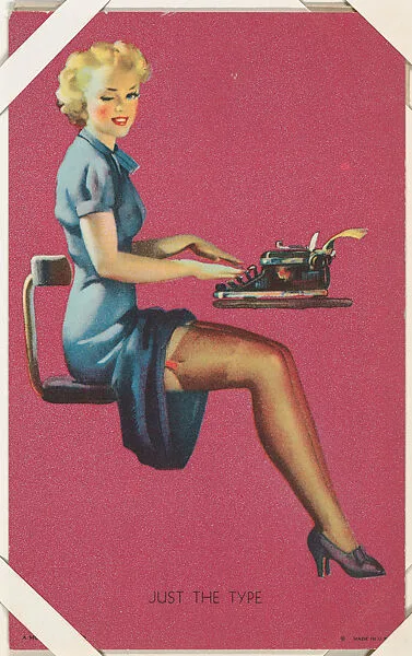 Just The Type from Glamour Girls series (W424) — International Mutoscope Reel Company