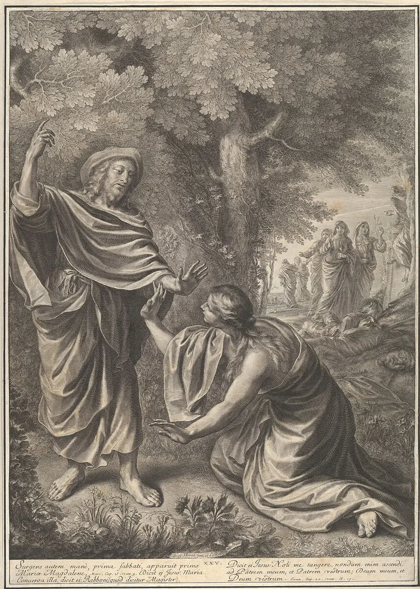 Noli Me Tangere, from The Passion of Christ, plate 25 — Grégoire Huret