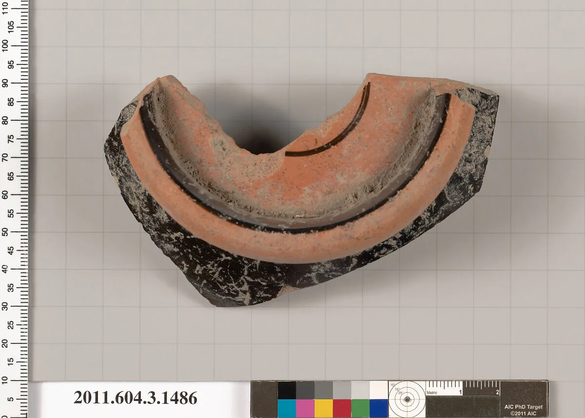 Terracotta fragment of a skyphos (deep drinking cup) — Unknown