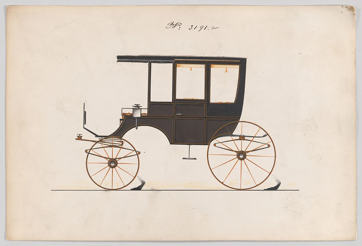 Design for 6 seat Rockaway, no. 3191a — Brewster & Co.