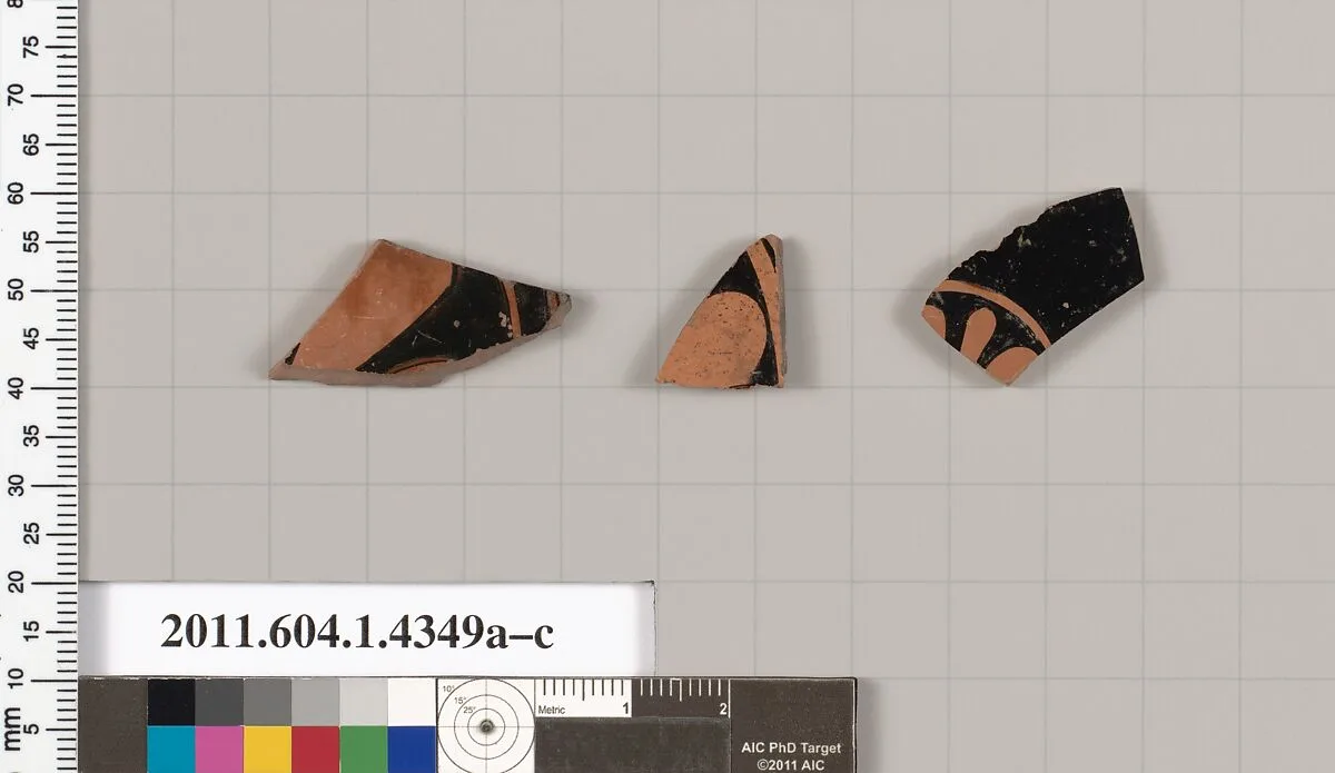 Terracotta fragments of kylikes (drinking cups) — Unknown