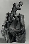 Liberian Dancer (bronze casting mold with upper half of wax model exposed) — Malvina Cornell Hoffman