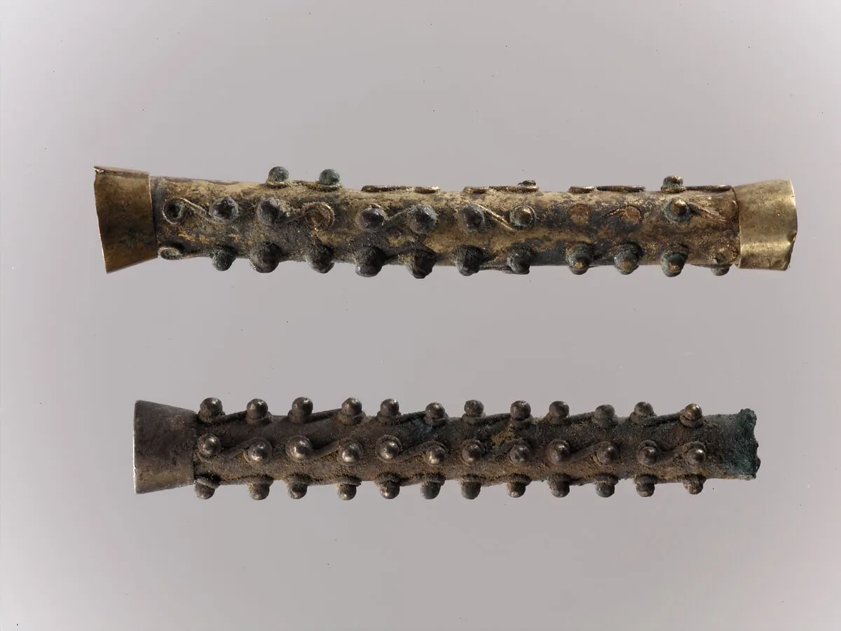 Granulated Tube Pendant — Unknown