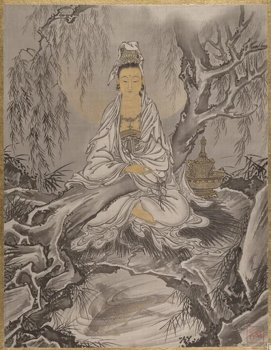 白衣観音図|White-Robed Kannon