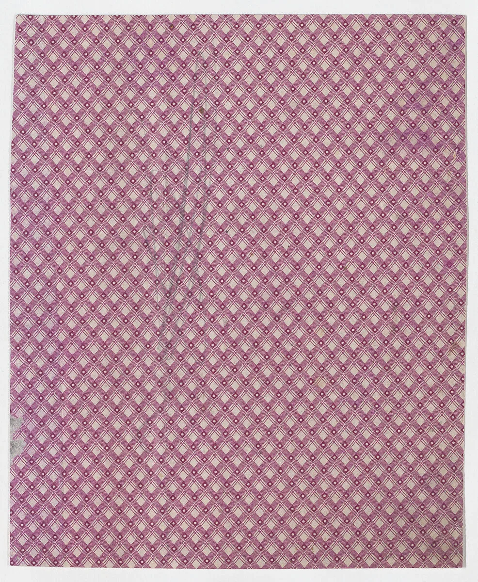 Sheet with crisscross pattern — Anonymous