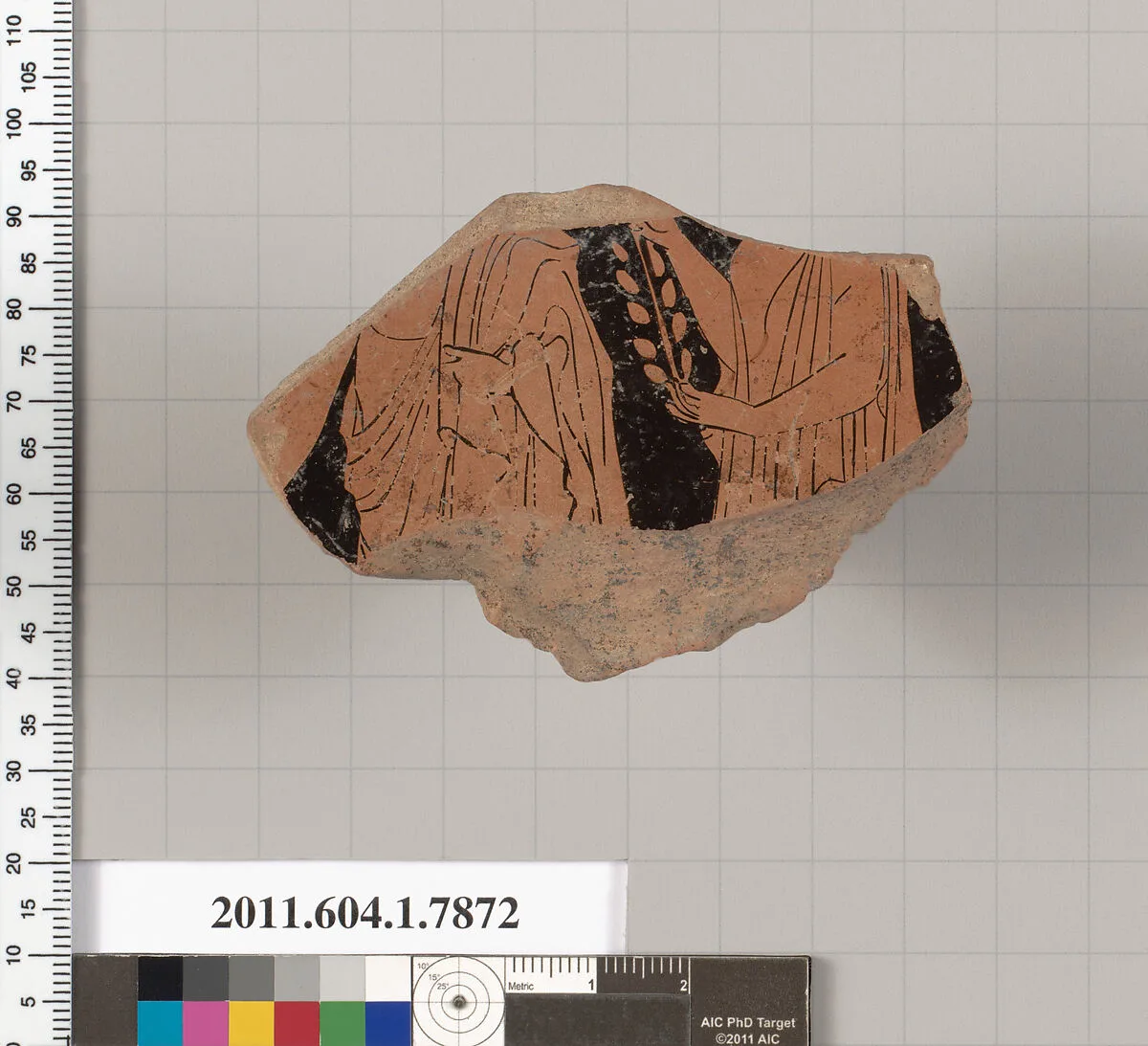 Terracotta fragment of a kylix (drinking cup) — Unknown