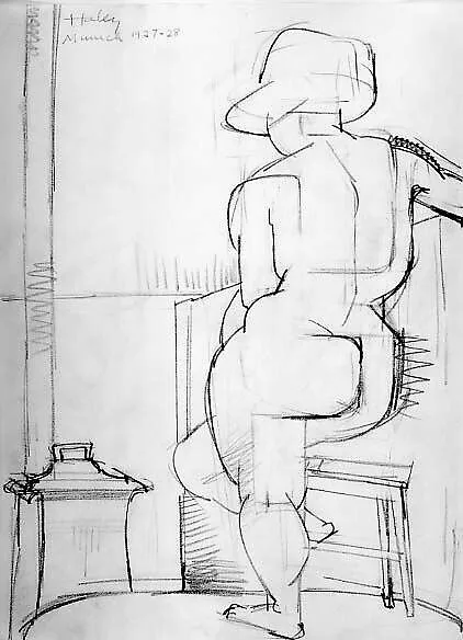 Untitled (female figure study) — John Haley
