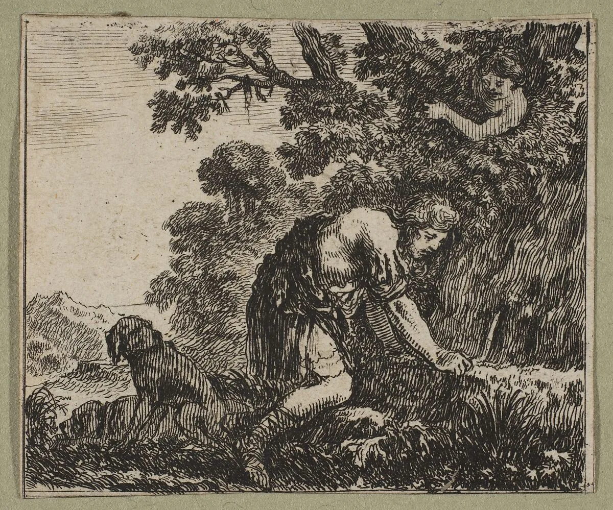 Narcisse — Stefano della Bella|Jean Desmarets de Saint-Sorlin|Henri Le Gras|Louis XIV, King of France|Cardinal Jules Mazarin
