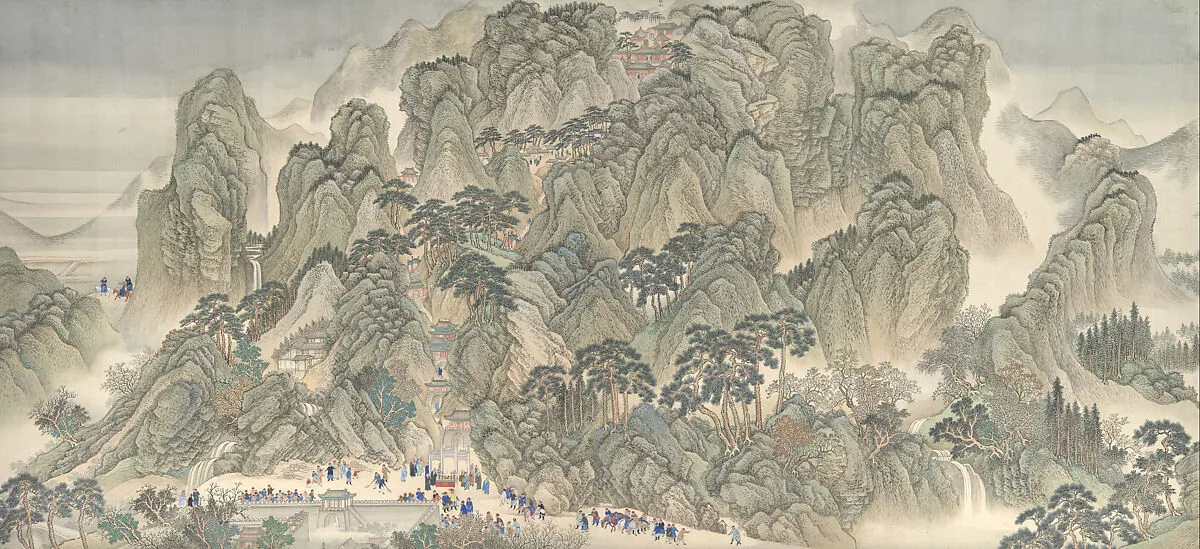 清 王翬等 康熙南巡圖 (卷三: 濟南至泰山) 卷|The Kangxi Emperor's Southern Inspection Tour, Scroll Three: Ji'nan to Mount Tai — Wang Hui