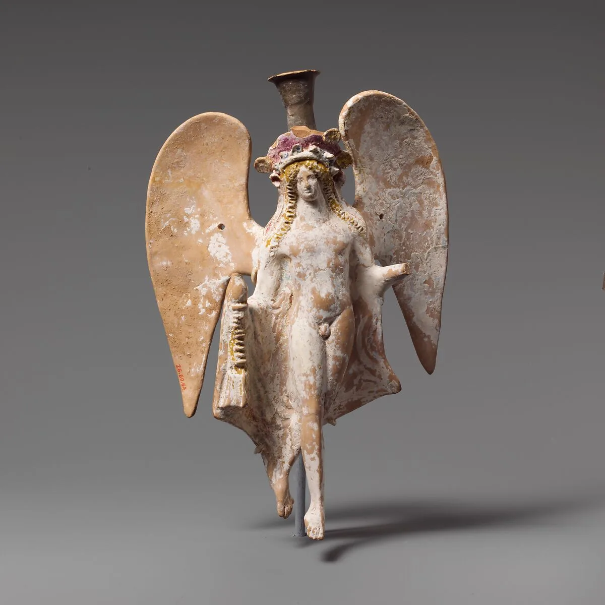 Terracotta lekythos in the form of a flying Eros — Unknown