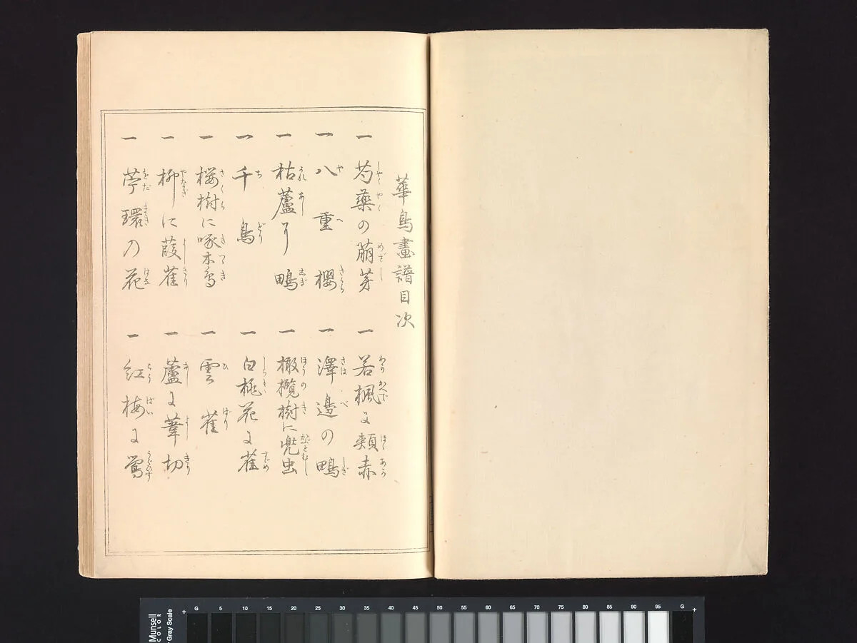 渡辺省亭 『省亭花鳥画譜』花鳥画|Seitei’s Birds and Flowers Painting Manual — Watanabe Seitei