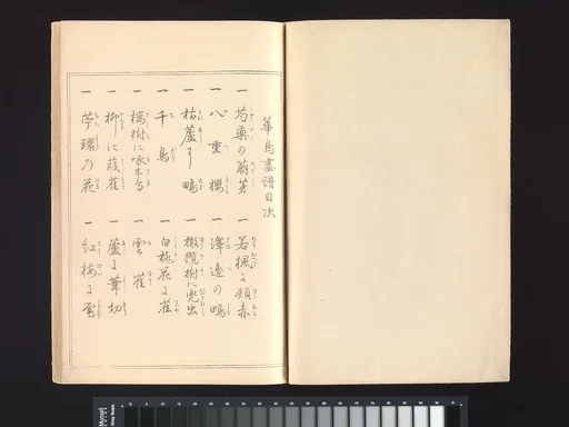 渡辺省亭 『省亭花鳥画譜』花鳥画|Seitei’s Birds and Flowers Painting Manual