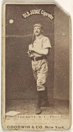 James G. Fogarty, Right Field, Philadelphia, from the Old Judge series (N172) for Old Judge Cigarettes