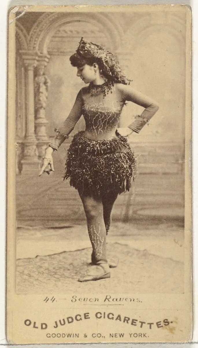 Seven Ravens, from the Actors and Actresses series (N171) for Old Judge Cigarettes — Goodwin & Company