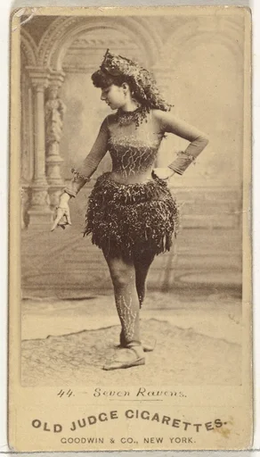 Seven Ravens, from the Actors and Actresses series (N171) for Old Judge Cigarettes