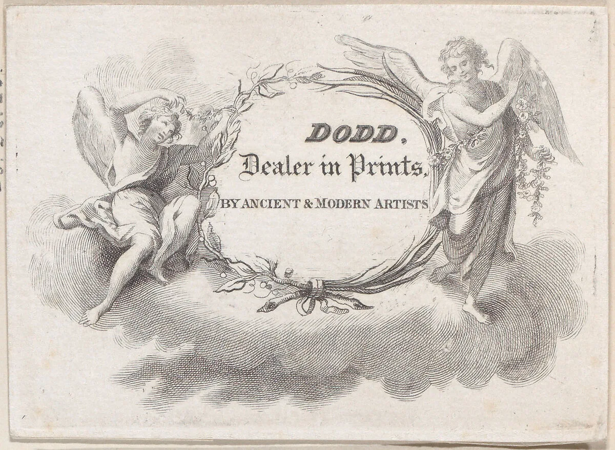 Trade Card for Dodd, Dealer — Anonymous, British, 19th century