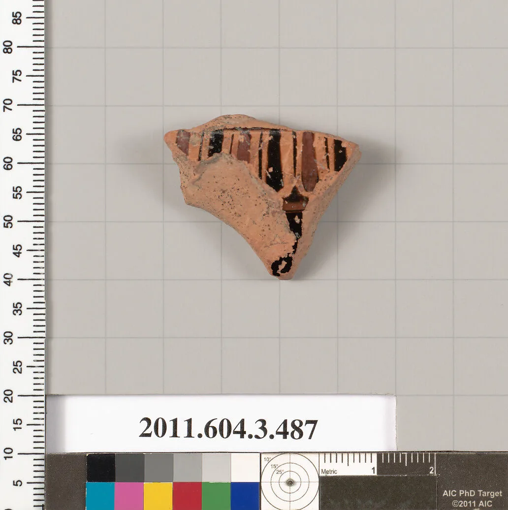 Terracotta fragment of a column-krater (bowl for mixing wine and water) — Unknown