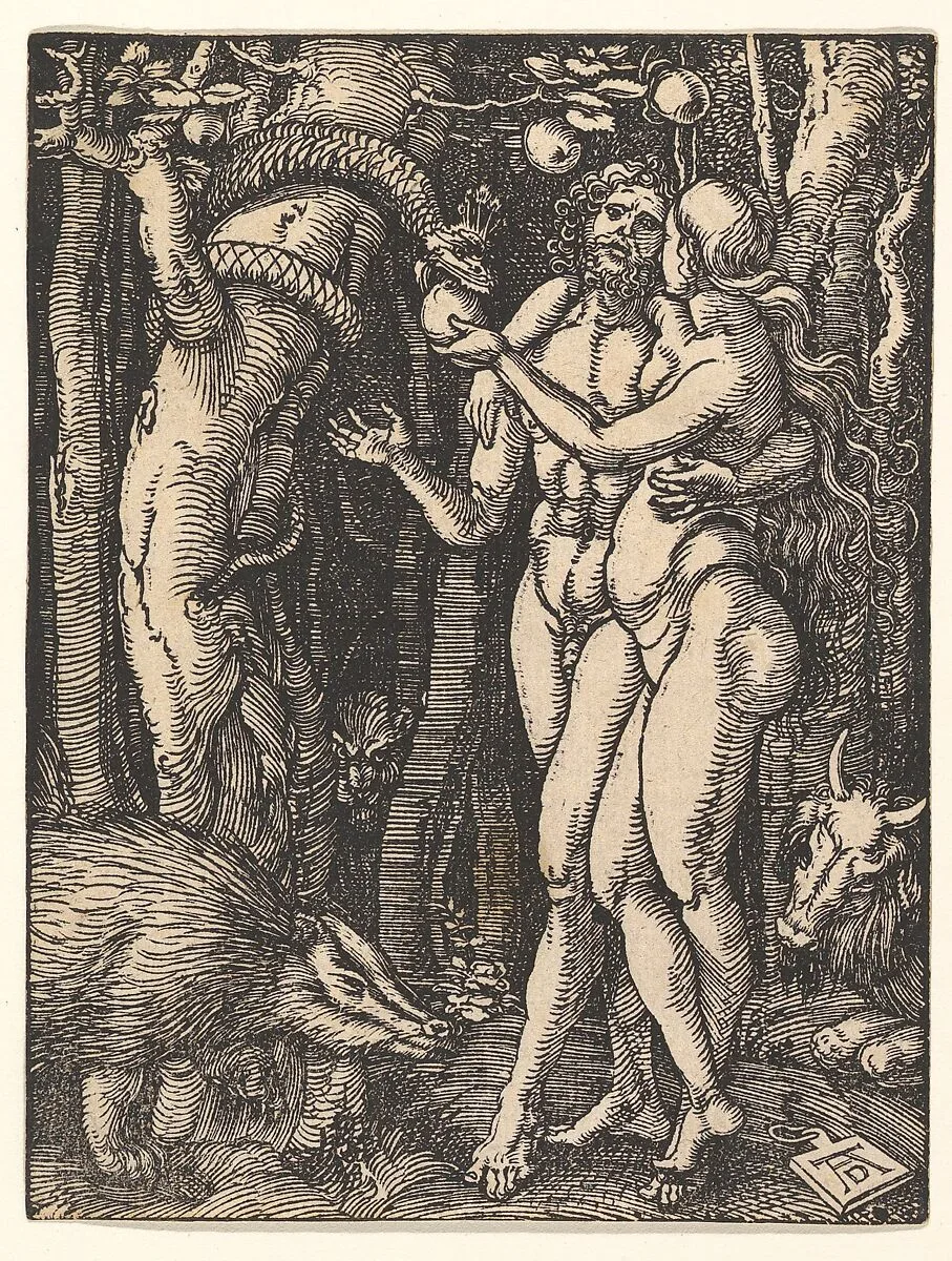 The Fall of Man, from "The Small Passion" — Albrecht Dürer