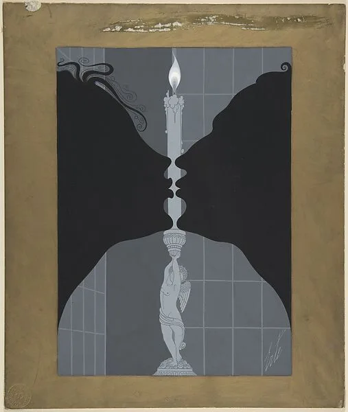"Le Feu de L'Amour," Illustration for "Harper's Bazar" — Erté (Romain de Tirtoff)