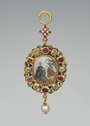 Pendant reliquary with depiction of the Annunciation