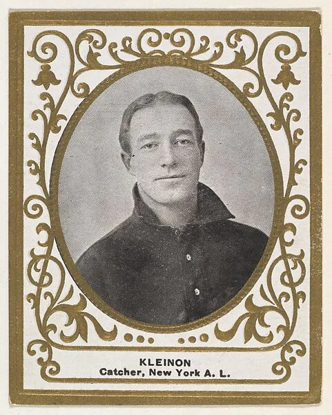 Kleinon, Catcher, New York, American League, from the Baseball Players (Ramlys) series (T204) issued by the Mentor Company to promote Ramly and T.T.T. Turkish Cigarettes — Carl Homer Studios, Boston|Mentor Company, Boston