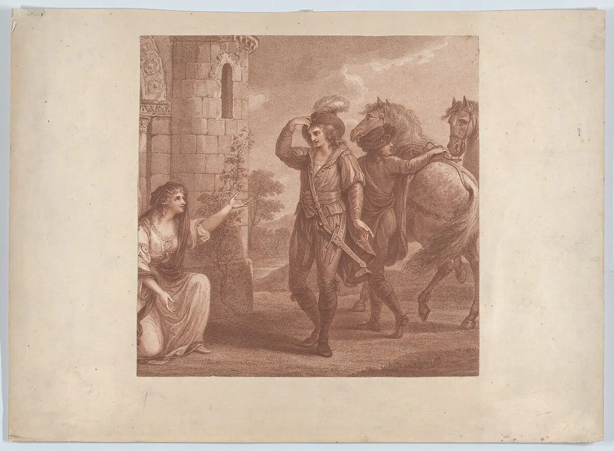 Prince Edmund, surnam'd Ironside and Algitha — William Hamilton|James Birchall|Francesco Bartolozzi