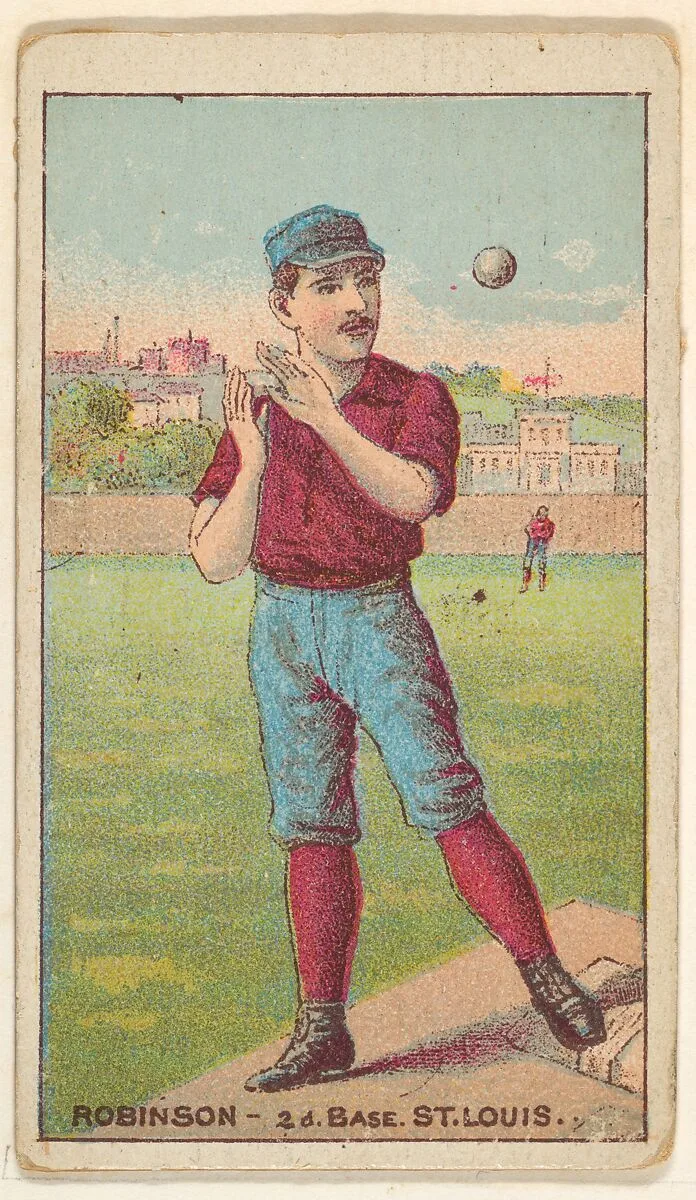Robinson, 2nd Base, St. Louis, from the Gold Coin series (N284) for Gold Coin Chewing Tobacco — D. Buchner & Co., New York
