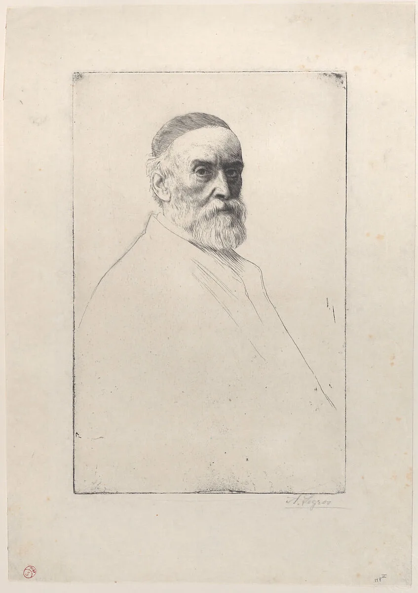 Portrait of George Frederic Watts — George Frederic Watts|Alphonse Legros