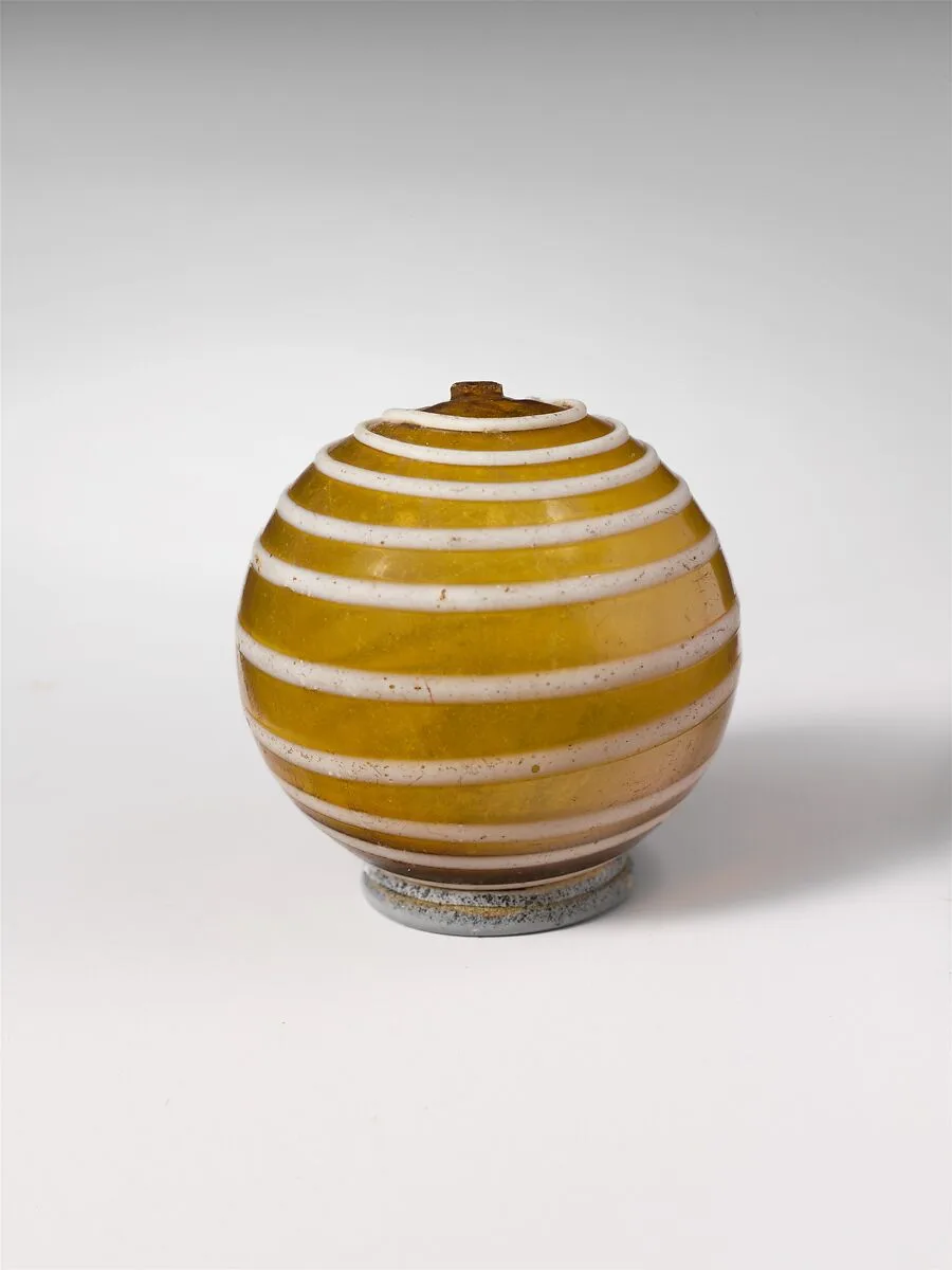 Glass spherical bottle — Unknown