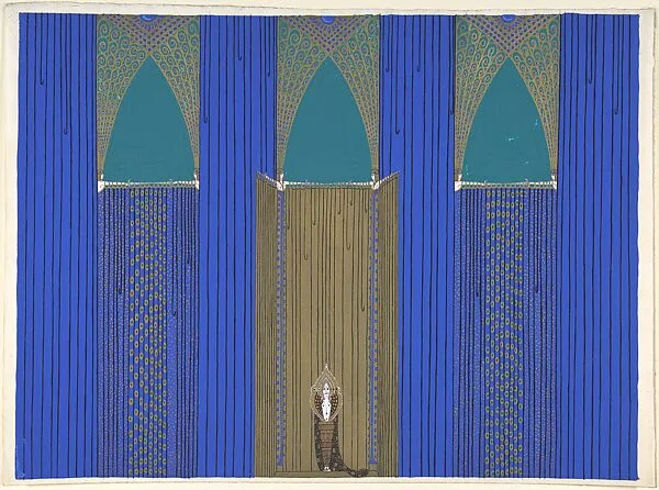 Stage Set: Design for "The Golden Fables" (1926) George White's Scandals, New York — Erté (Romain de Tirtoff)