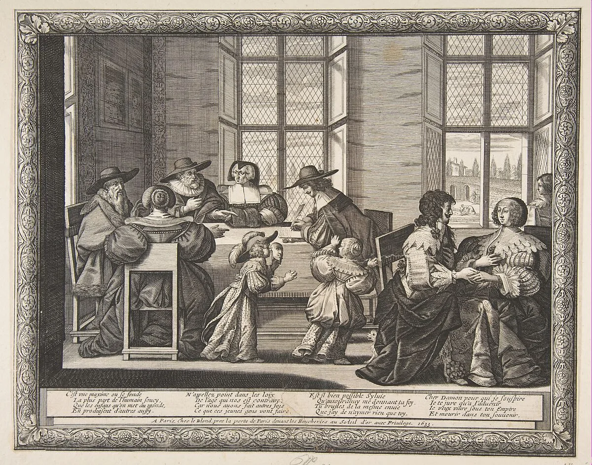 The Marriage Contract — Abraham Bosse|Jean I Leblond