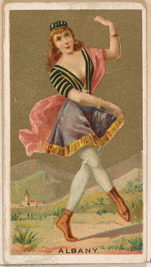 Albany, from the Dancing Girls of the World series (N185) issued by Wm. S. Kimball & Co. — William S. Kimball & Company