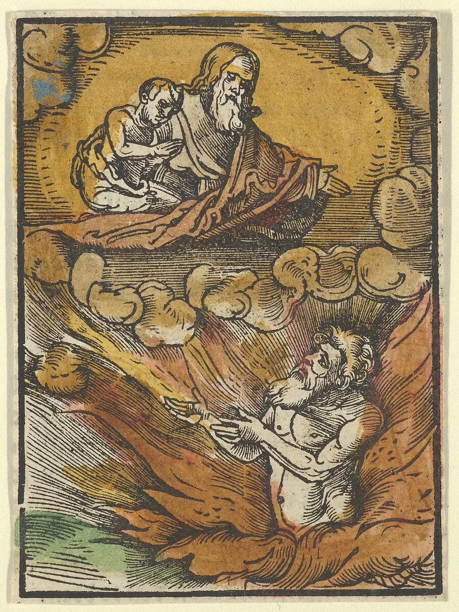 The Rich Man in Hell and the Poor Lazarus in Abraham's Lap, from Das Plenarium — Hans Schäufelein|Adam Petri