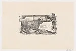 A bull and a torero holding banderillas in the ring — Manuel Manilla|José Guadalupe Posada