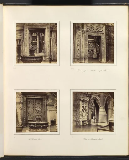 [Entryway to the Renaissance Court; Doorway from an Old Palace of the Dorias; The Ghiberti Gates; View in Medieval Court]