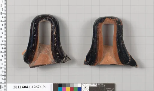 Terracotta fragments of kylikes (drinking cups)