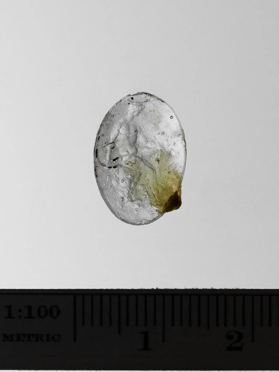 Colorless glass ring stone — Unknown