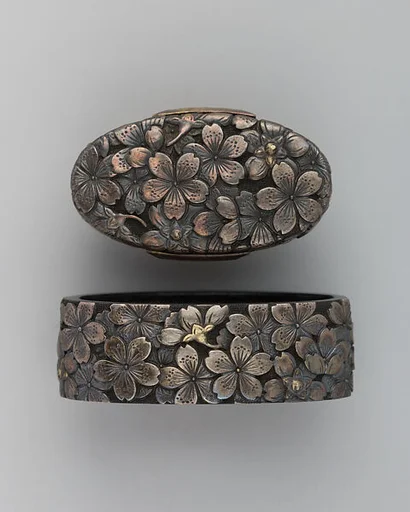 Sword-Hilt Collar and Pommel (Fuchigashira)