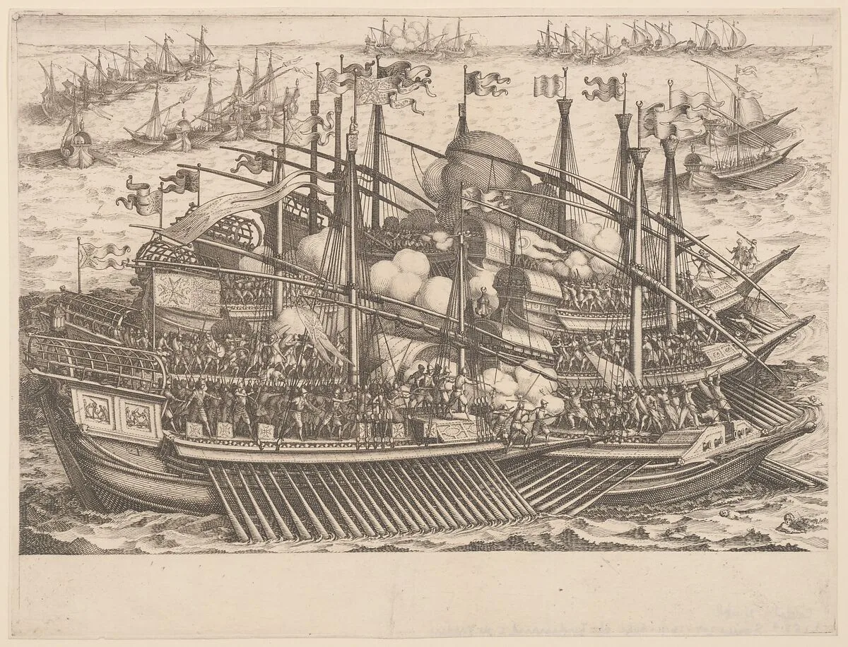 Naval Combat — Jacques Callot