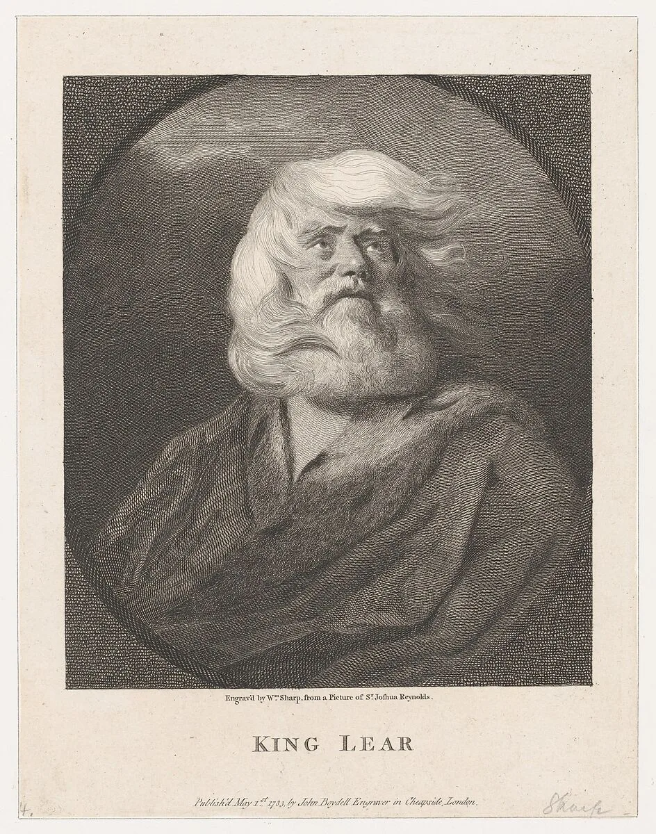 King Lear — William Shakespeare|William Sharp|John Boydell|Sir Joshua Reynolds