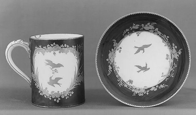 Cup (gobelet litron) and saucer — Vincennes Manufactory